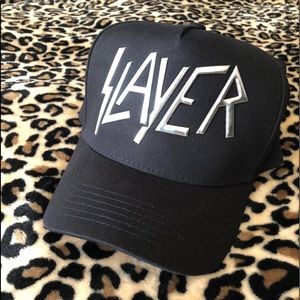 Slayer Silver Logo Baseball Cap Snapback